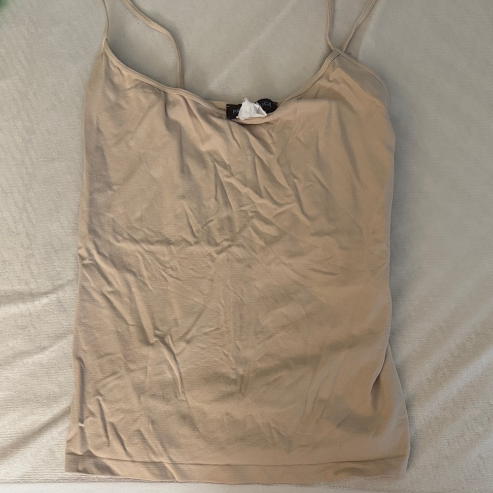 Patrizia Luca Tan Camisole Top